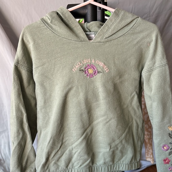 Carters Green Hooded Sweater - Picture 2 of 4